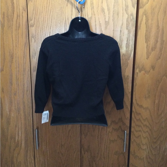 Havana Jeans Cropped Black Sweater Juniors L - Picture 3 of 6